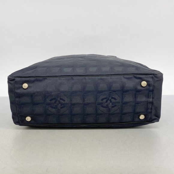 Chanel Tote Bag New Travel Nylon Black Champagne Ladies - Picture 3 of 10